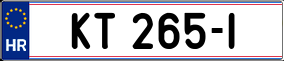 Trailer License Plate
